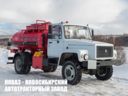 Топливозаправщик объёмом 4,9 м³ с 2 секциями цистерны на базе ГАЗ 33086 Земляк