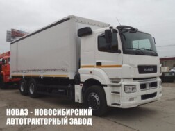 Тентованный грузовик КАМАЗ 65207‑002‑87 грузоподъёмностью 14,5 тонны с кузовом 7800х2480х2500 мм