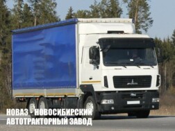 Тентованный грузовик МАЗ 6310Е8‑520‑031 грузоподъёмностью 14,4 тонны с кузовом 7820х2550х2930 мм