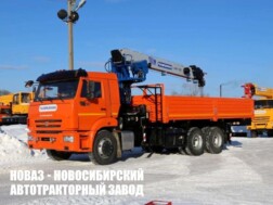 Бортовой автомобиль КАМАЗ 65115 с краном‑манипулятором КМА‑150‑1 Галичанин до 7 тонн с люлькой