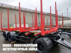 Прицеп сортиментовоз 600327 грузоподъёмностью платформы 18,5 тонны
