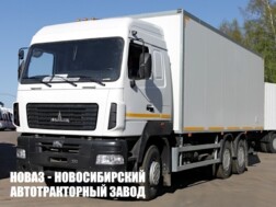 Изотермический фургон МАЗ 631228‑8525‑012 грузоподъёмностью 20,4 тонны с кузовом 7408х2488х2450 мм