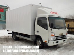 Промтоварный фургон JAC N90L грузоподъёмностью 4,5 тонны с кузовом 6200х2550х2550 мм