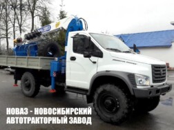 Бурильно‑крановый ГАЗ Садко NEXT C41A23 с манипулятором ДВИНА 3200.8 до 3,2 тонны с буром и люлькой