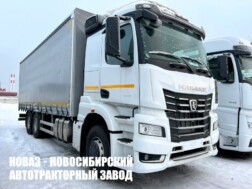 Тентованный грузовик КАМАЗ 65657‑1054‑92 грузоподъёмностью 8,6 тонны с кузовом 8300х2550х2800 мм