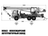 Автокран КС-55729-5К-3 Клинцы грузоподъёмностью 32 тонны со стрелой 33 м на базе КАМАЗ 43118 (фото 3)
