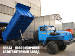 Самосвал Урал 55571 грузоподъёмностью 10 тонн с кузовом объёмом объёмом 10 м³ после капремонта