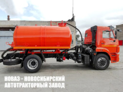 Ассенизатор МВ‑6 с цистерной объёмом 6 м³ для жидких отходов на базе КАМАЗ 43255