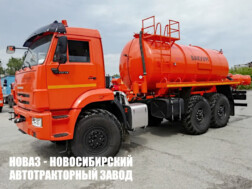 Ассенизатор АВ‑10 с цистерной объёмом 10 м³ для жидких отходов на базе КАМАЗ 43118