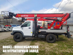 Автовышка ТR322 рабочей высотой 22 метра со стрелой над кабиной на базе ГАЗ Садко NEXT C41A23