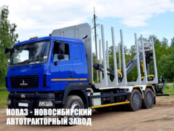Лесовоз МАЗ 631228‑8578‑012 с манипулятором VPL 100‑76L до 3,1 тонны