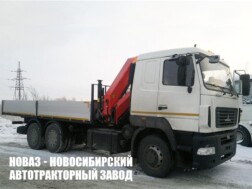 Бортовой автомобиль МАЗ 6312С5‑8575‑012 с краном‑манипулятором КМУ‑10К грузоподъёмностью 4,6 тонны