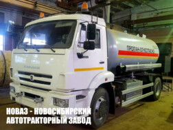 Газовоз АЦТ‑10 с цистерной объёмом 10 м³ для перевозки сжиженного газа на базе КАМАЗ 43253‑2010‑69