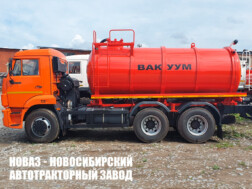 Ассенизатор МВ‑10 с цистерной объёмом 10 м³ для жидких отходов на базе КАМАЗ 65115