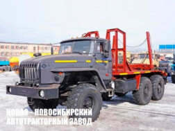 Лесовозный тягач Урал 5557 грузоподъёмностью платформы 8,2 тонны модели 6314