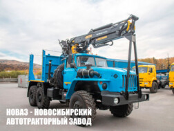 Лесовозный тягач Урал 5557 с манипулятором ВЕЛМАШ VM10L74 до 3,1 тонны модели 4851