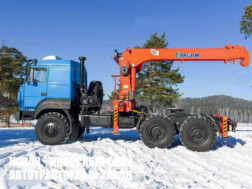 Седельный тягач Урал‑М 4320‑4972‑80 с манипулятором Kanglim KS2056H до 7,1 тонны