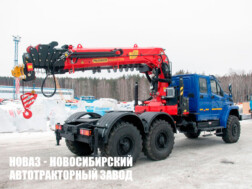 Седельный тягач Урал NEXT 4320‑6981‑72 с манипулятором INMAN IT 200 до 7,2 тонны с буром и люлькой модели 3451