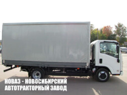 Тентованный фургон ISUZU ELF 3.5 NMR85H грузоподъёмностью 0,81 тонны с кузовом 4200х2200х2400 мм