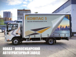 Тентованный грузовик КАМАЗ 43085 Компас‑5 грузоподъёмностью 0,7 тонны с кузовом 4800х2300х2300 мм