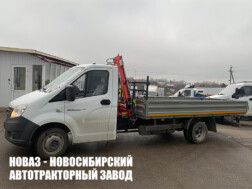 Бортовой автомобиль ГАЗель NEXT A21R25 газ/бензин с манипулятором INMAN IM 20 до 1 тонны