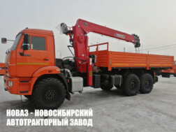 Бортовой автомобиль КАМАЗ 43118‑73094‑50 с манипулятором Horyong HRS216 до 8 тонн с буром