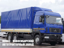 Тентованный фургон МАЗ 631228‑571‑010 грузоподъёмностью 13,9 тонны с кузовом 7750х2480х2450 мм