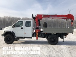 Бортовой автомобиль ГАЗ Садко NEXT C42A43 с манипулятором TAURUS 034L до 3,3 тонны