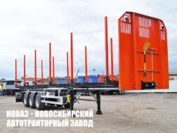 Полуприцеп сортиментовоз 125110 грузоподъёмностью платформы 33 тонны