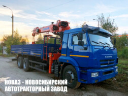 Бортовой автомобиль КАМАЗ 65117‑3010‑48 с краном‑манипулятором Kanglim KS1256G‑II до 7 тонн