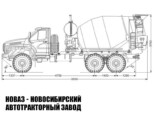 Автобетоносмеситель Tigarbo объёмом 6 м³ на базе Урал NEXT 4320 модели 8349 (фото 2)