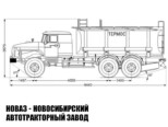 Автоцистерна для пищевых жидкостей объёмом 10 м³ с 1 секцией на базе Урал 4320-1951-60 модели 7982 (фото 2)