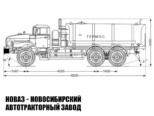 Автоцистерна для пищевых жидкостей объёмом 10 м³ с 1 секцией на базе Урал 4320 модели 3760 (фото 2)