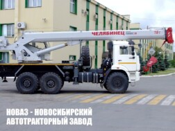 Автокран КС-45734-16-19 Челябинец грузоподъёмностью 16 тонн со стрелой 19 метров на базе КАМАЗ 43118 модели 2262