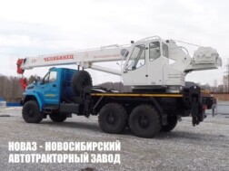 Автокран КС-55732-25-28 Челябинец грузоподъёмностью 25 тонн со стрелой 28,1 метра на базе Урал NEXT 4320 модели 1558