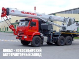 Автокран КС-55732-25-33 Челябинец грузоподъёмностью 25 тонн со стрелой 33 метра на базе КАМАЗ 43118 модели 7897