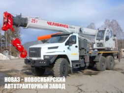 Автокран КС-55732-25-33 Челябинец грузоподъёмностью 25 тонн со стрелой 33 метра на базе Урал NEXT 4320-6951-72 модели 5960