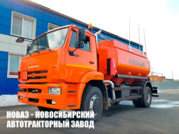 Топливозаправщик объёмом 10,5 м³ с 2 секциями цистерны на базе КАМАЗ 53605
