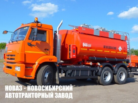 Автотопливозаправщик ГРАЗ 56215-10-52 объёмом 15 м³ с 3 секциями на базе КАМАЗ 65115 (фото 1)