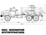 Автотопливозаправщик объёмом 10 м³ с 1 секцией на базе Урал 4320-1951-60 модели 7245 (фото 2)