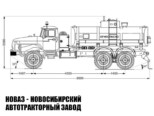 Автотопливозаправщик объёмом 11 м³ с 1 секцией на базе Урал 4320 модели 7785 (фото 2)