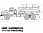 Автотопливозаправщик объёмом 11 м³ с 2 секциями на базе Урал 4320 модели 7911 (фото 2)