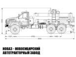 Автотопливозаправщик объёмом 12 м³ с 1 секцией на базе Урал NEXT 4320 модели 2174 (фото 2)