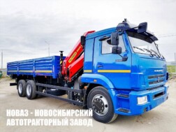 Бортовой автомобиль КАМАЗ 65117 с краном‑манипулятором INMAN IM 150 грузоподъёмностью 6,1 тонны