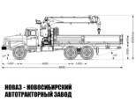 Бортовой автомобиль Урал 4320 с манипулятором INMAN IT 200 до 7,2 тонны с буром и люлькой модели 7719 (фото 3)