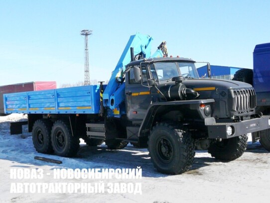 Бортовой автомобиль Урал 5557 с манипулятором INMAN IM 150 до 6,1 тонны модели 7445 (фото 1)