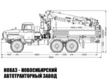 Бортовой автомобиль Урал 5557 с манипулятором INMAN IT 200 до 7,2 тонны с буром и люлькой модели 8348 (фото 3)