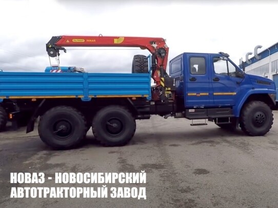 Бортовой автомобиль Урал NEXT 4320 с манипулятором INMAN IT 150 до 7,1 тонны модели 8217 (фото 1)