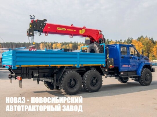 Бортовой автомобиль Урал NEXT 4320 с манипулятором INMAN IT 180 до 7,2 тонны модели 7672 (фото 1)
