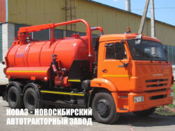 Илосос КО‑530‑01 с цистерной объёмом 10 м³ для плотных отходов на базе КАМАЗ 65115
